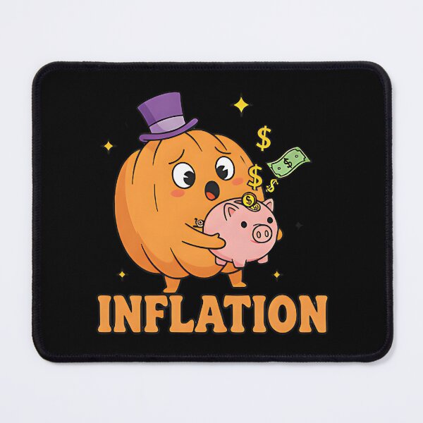 Item preview, Inflation funny pumpkin piggy bank money humor economy halloween parody design designed and sold by ArtDesignTp.