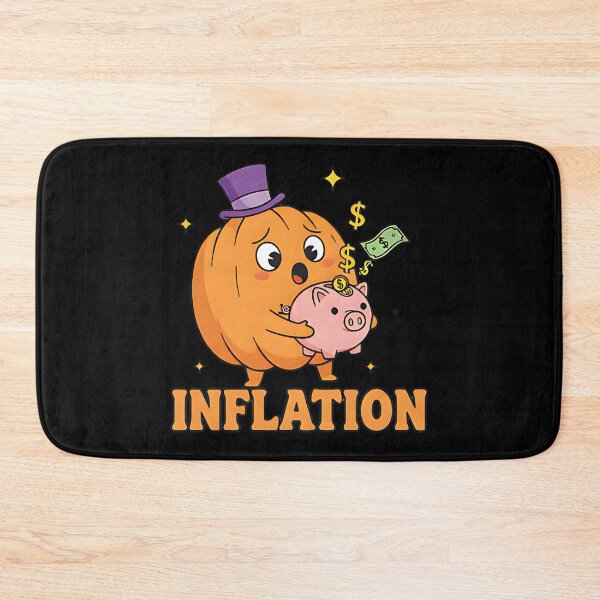 Item preview, Inflation funny pumpkin piggy bank money humor economy halloween parody design designed and sold by ArtDesignTp.