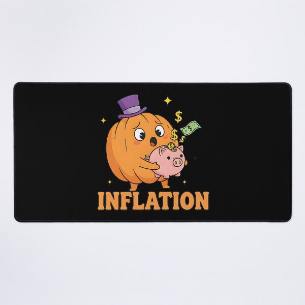 Item preview, Inflation funny pumpkin piggy bank money humor economy halloween parody design designed and sold by ArtDesignTp.