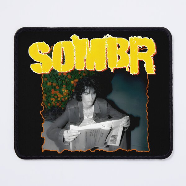 Item preview, SOMBR Newspaper Poster | Retro Indie Rock Grunge Music Artwork designed and sold by solonwmith6.