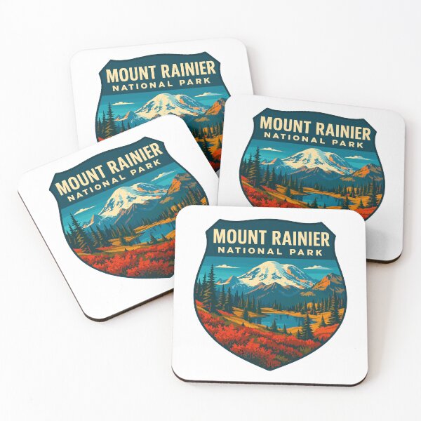 Item preview, Mount Rainier National Park Retro Sticker designed and sold by Ismeal Von.