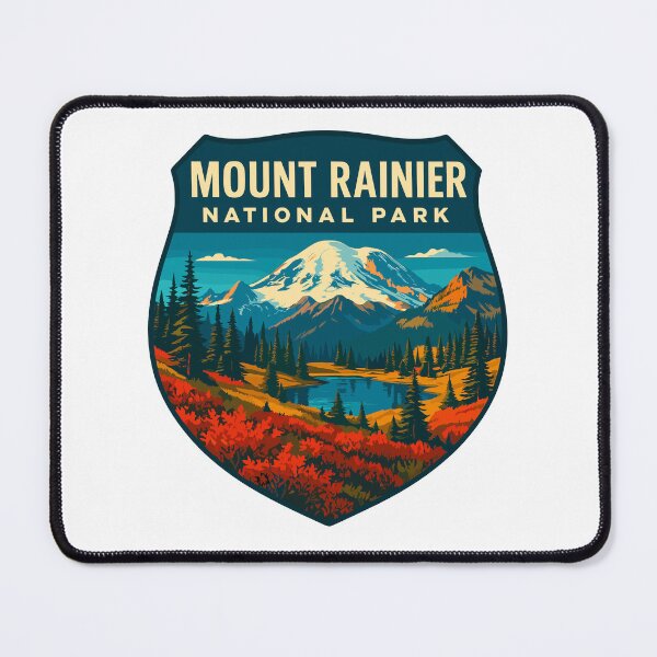 Item preview, Mount Rainier National Park Retro Sticker designed and sold by Ismeal Von.