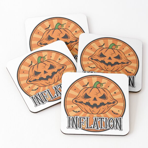 Item preview, Inflation spooky pumpkin halloween humor scary funny money parody fall art designed and sold by ArtDesignTp.