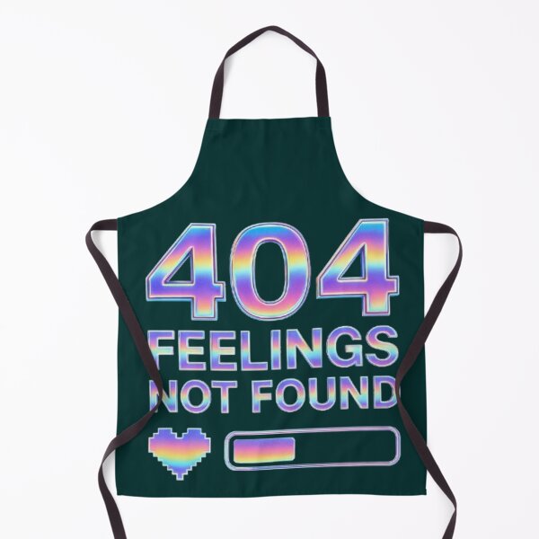 Item preview, 404 Feelings Not Found | Vaporwave Y2K Chrome Glitch Design designed and sold by Syrupulse.