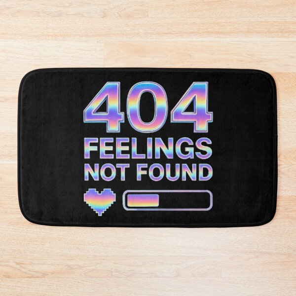 Item preview, 404 Feelings Not Found | Vaporwave Y2K Chrome Glitch Design designed and sold by Syrupulse.
