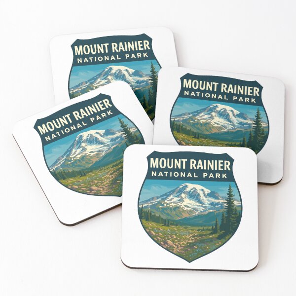 Item preview, Mount Rainier National Park Retro Sticker designed and sold by Ismeal Von.