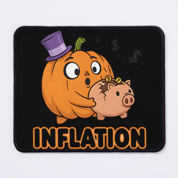 Item preview, Inflation funny pumpkin halloween money humor economy parody october art designed and sold by ArtDesignTp.