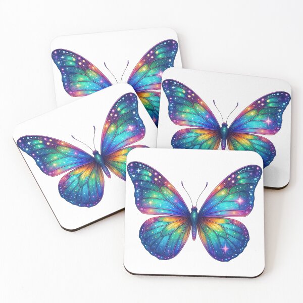 Item preview, Celestial Rainbow Butterfly with Galaxy Wings designed and sold by ArtfulWeave.