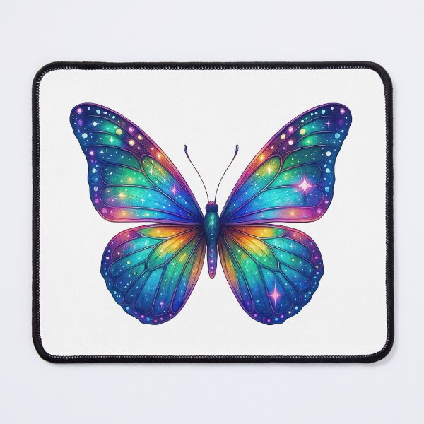 Item preview, Celestial Rainbow Butterfly with Galaxy Wings designed and sold by ArtfulWeave.