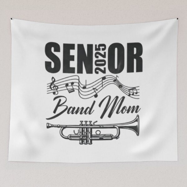 Item preview, Senior 2025 Band Mom Shirt – Marching Band Trumpet Gift designed and sold by MefferR.