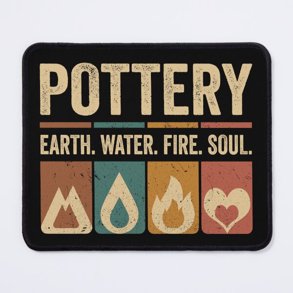 Item preview, Funny Pottery Elements Earth Water Fire Soul Ceramicist Ceramic Artist designed and sold by lanynx design.