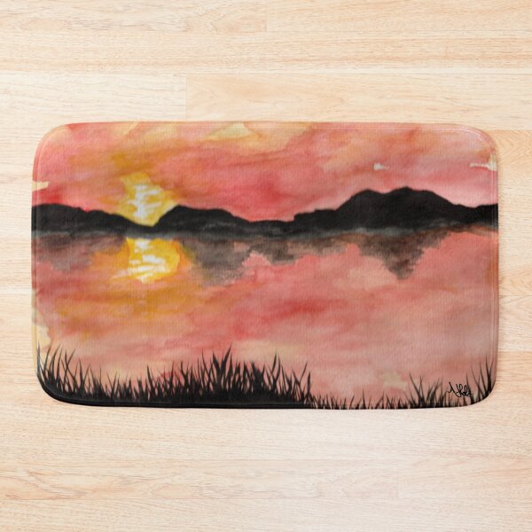 Item preview, Painted sunset watercolor/ink designed and sold by HA-Design-Kunst.