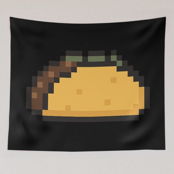 Item preview, Pixel Taco – Cute Retro 8-Bit Food Design designed and sold by AddictiveDesign.