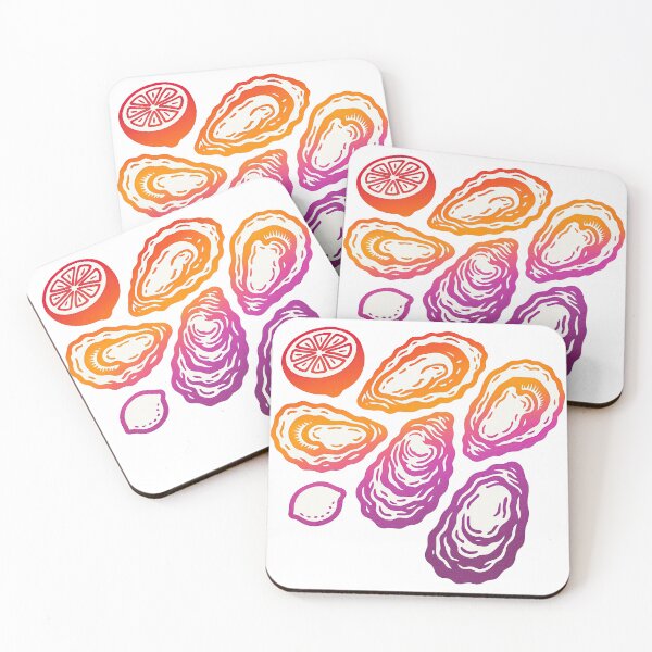 Item preview, Colorful Oyster Illustration with Citrus Accents designed and sold by ArtfulWeave.