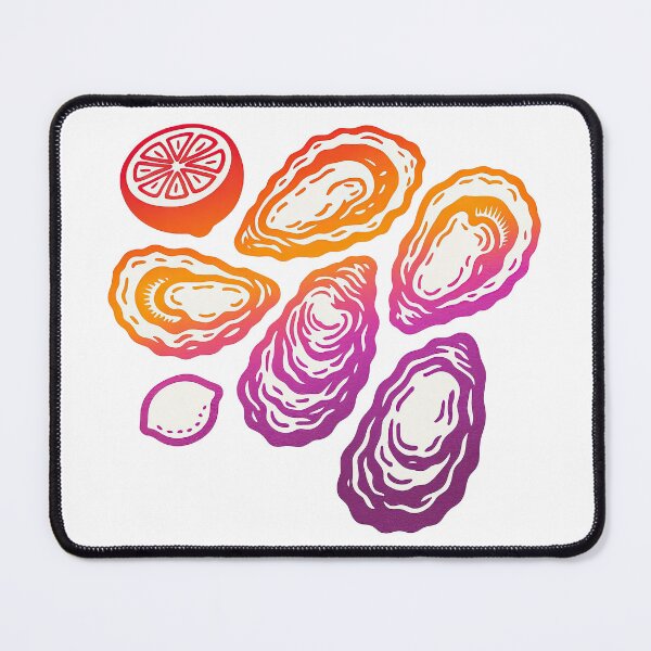 Item preview, Colorful Oyster Illustration with Citrus Accents designed and sold by ArtfulWeave.