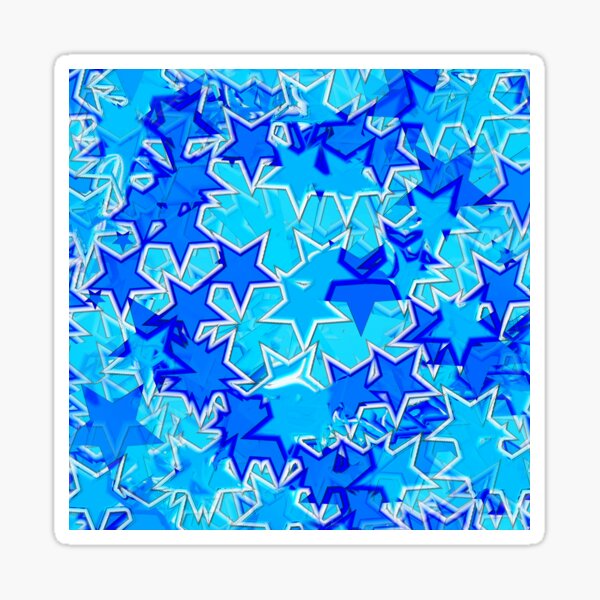 “Blue stars” Sticker by TiiaVissak | Redbubble