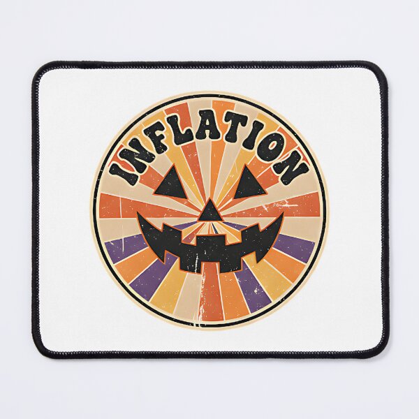 Item preview, Inflation retro halloween pumpkin spooky funny money humor vintage fall art designed and sold by ArtDesignTp.