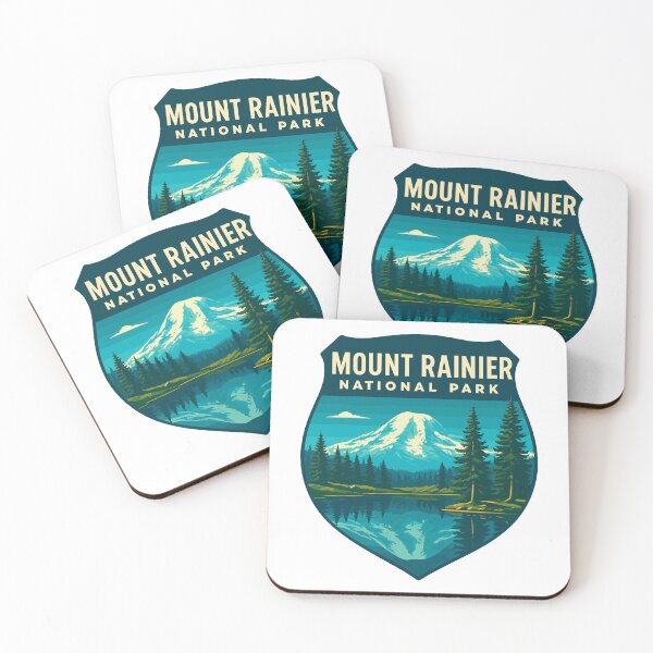 Item preview, Mount Rainier National Park Retro Sticker designed and sold by Ismeal Von.