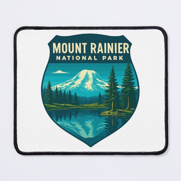 Item preview, Mount Rainier National Park Retro Sticker designed and sold by Ismeal Von.