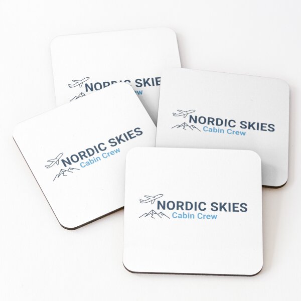 Item preview, Typography "Nordic Skies" – Airplane and Mountains designed and sold by FutureService.