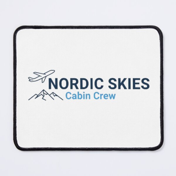 Item preview, Typography "Nordic Skies" – Airplane and Mountains designed and sold by FutureService.