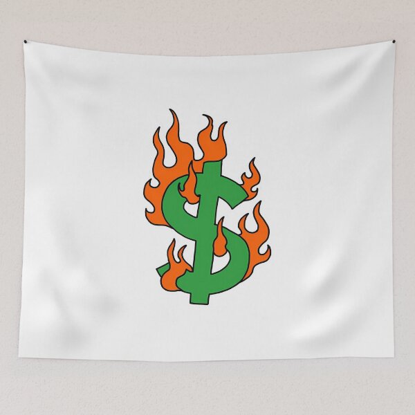 Item preview, Dollar Symbol On Burn designed and sold by WayTBeenkenArt.