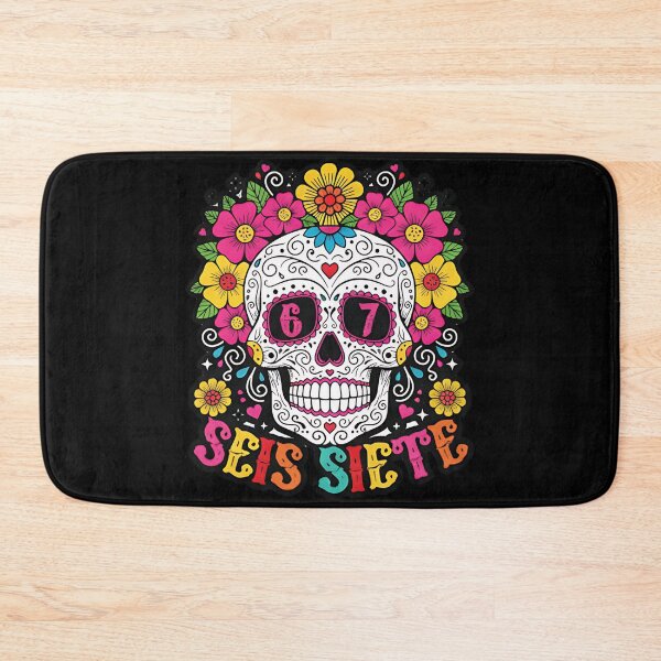 Item preview, Seis Siete colorida calavera de azúcar día de los muertos arte mexicano fiesta del día de los muertos designed and sold by ArtDesignTp.