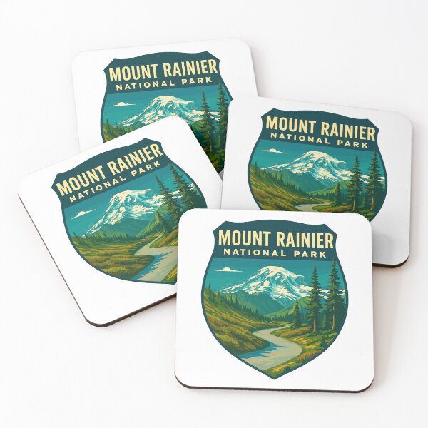 Item preview, Mount Rainier National Park Retro Sticker designed and sold by Ismeal Von.