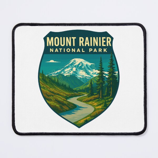 Item preview, Mount Rainier National Park Retro Sticker designed and sold by Ismeal Von.
