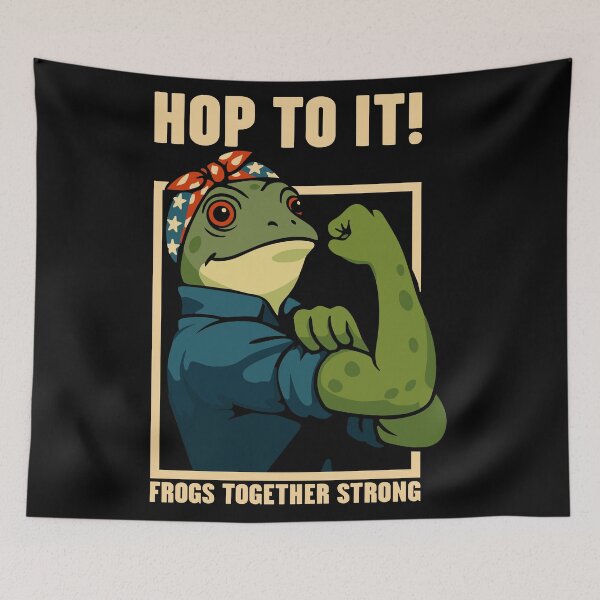 Item preview, Portland Frog - Frogs Together Strong - HOP TO IT! designed and sold by Faissal Thomass.
