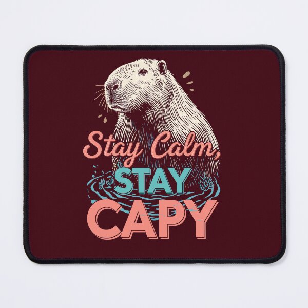 Item preview, Stay Calm Stay Capy - Capybara Theme designed and sold by heerak009.