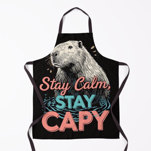 Item preview, Stay Calm Stay Capy - Capybara Theme designed and sold by heerak009.
