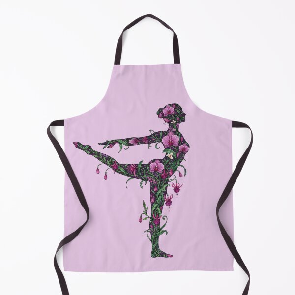 Item preview, Orchid Dancer Pose Yoga Art | Purple Natarajasana Balance Design designed and sold by Zen Mosaic.