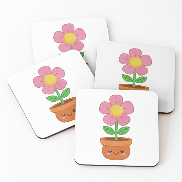 Aperçu de l'œuvre Pot de fleurs kawaii super mignon créée et vendue par 0606PM.