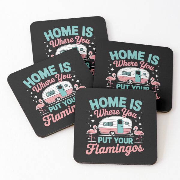 Item preview, Home is Where You Put Flamingos designed and sold by jkrphoto.