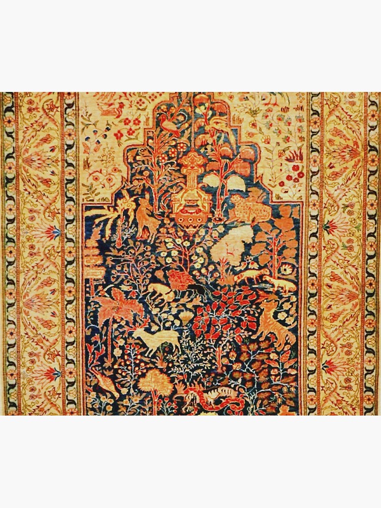 Antique Turkish Silk Rug Print