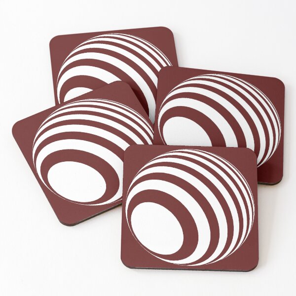 Item preview, 3D ball with white stripes designed and sold by HA-Design-Kunst.