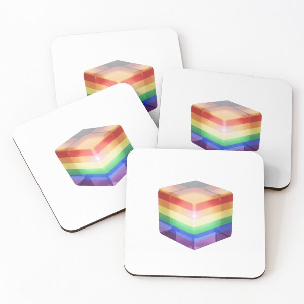 Item preview, Vibrant Crystal Pride Cube Logo designed and sold by Kitty Kat.