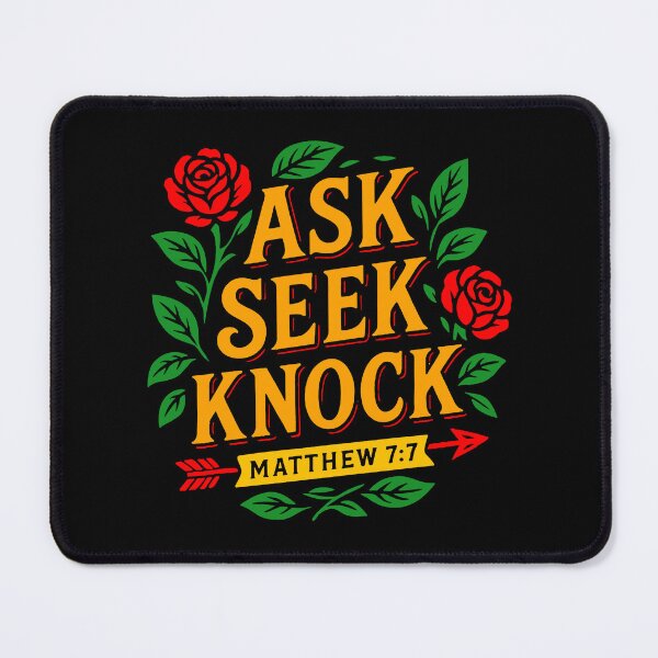 Item preview, Matthew 7:7 Ask Seek Knock designed and sold by plushism.