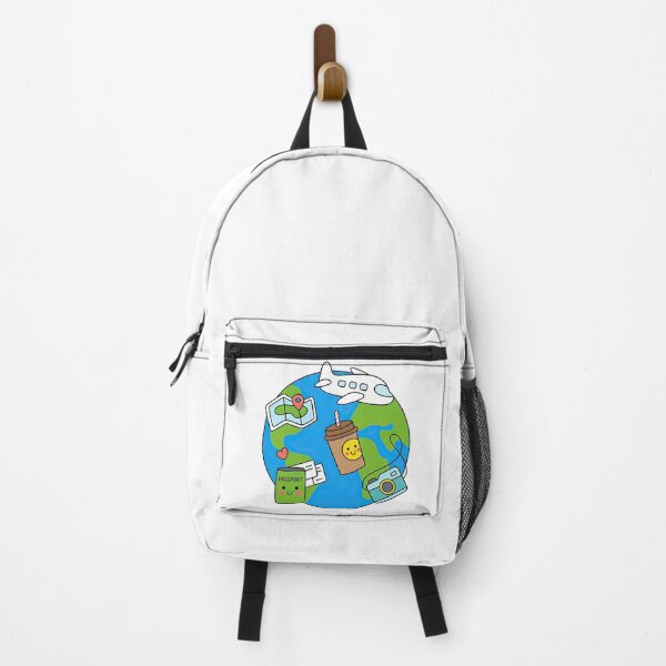 Item preview, Kawaii Travel Essentials on Earth with Cute Faces designed and sold by ArtfulWeave.