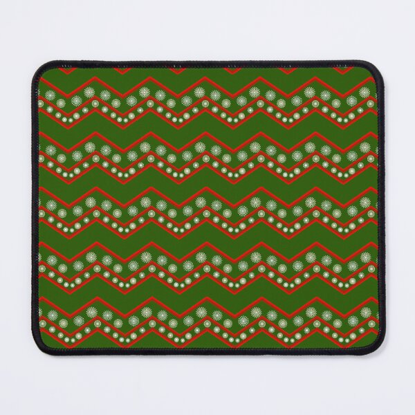 Item preview, Chevrons and Snowflakes on Green  designed and sold by JaygiesDesign.