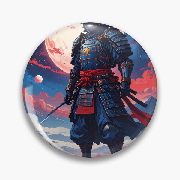 Item preview, Cyber Samurai Under Blood Moon designed and sold by FarEastStyle.