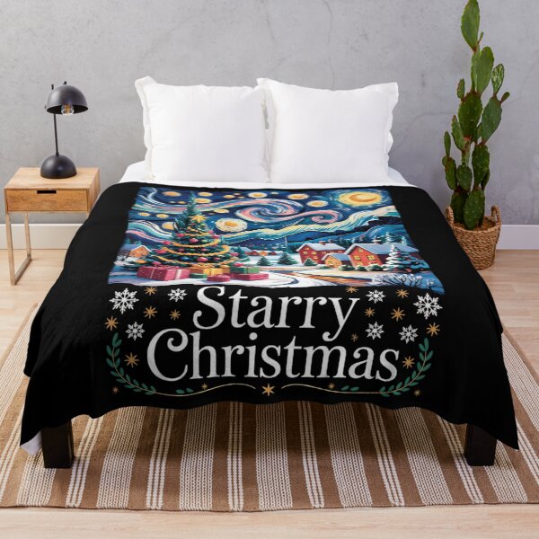 Item preview, Christmas Tree Starry Night Winter Xmas designed and sold by LunaCrazeArt.