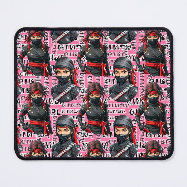 Item preview, Ninja Girls Anime With Text Pattern Design - Pink  designed and sold by PatternTitan.
