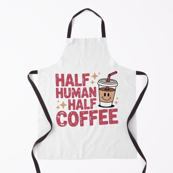 Item preview, Half Human Half Coffee – Cute Iced Brew Humor designed and sold by QuietBloom80.