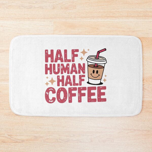 Item preview, Half Human Half Coffee – Cute Iced Brew Humor designed and sold by QuietBloom80.