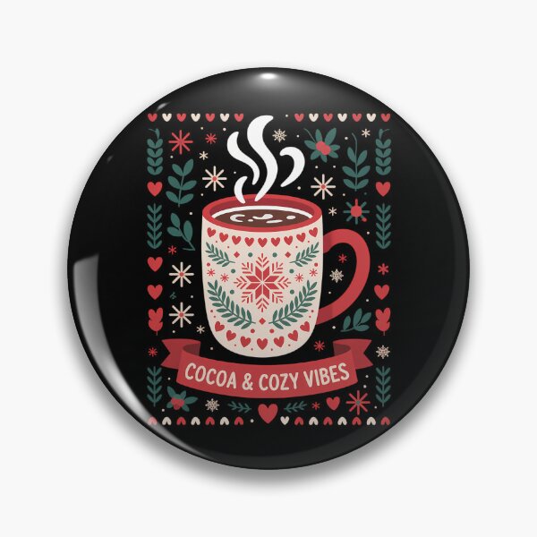 Item preview, Cocoa Vibes Fall Hot Chocolate Christmas Xmas designed and sold by LunaCrazeArt.