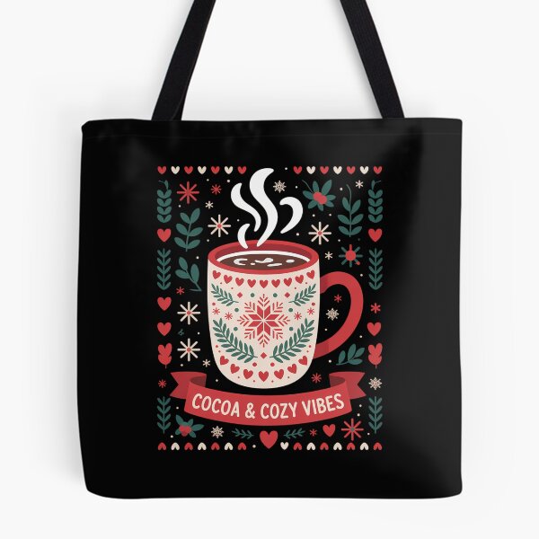Aperçu de l'œuvre Cocoa Vibes Chocolat chaud d'automne Noël créée et vendue par LunaCrazeArt.