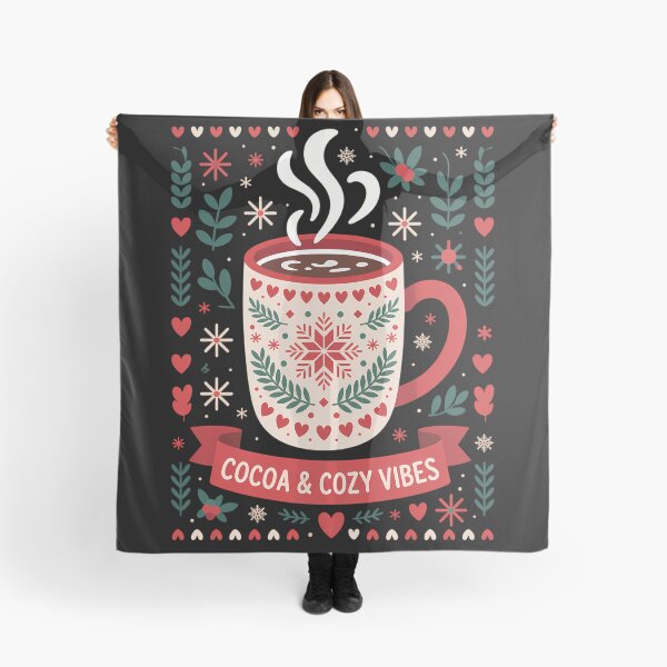 Aperçu de l'œuvre Cocoa Vibes Chocolat chaud d'automne Noël créée et vendue par LunaCrazeArt.