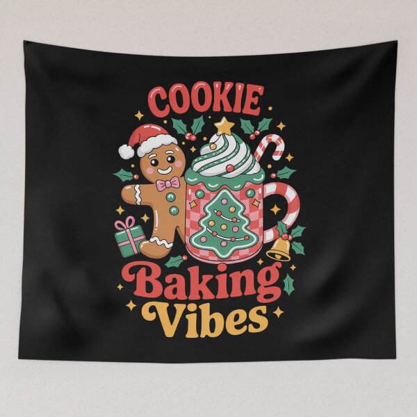 Item preview, Cookie Baking Vibes Gingerbread Cookie Checkered Xmas designed and sold by LunaCrazeArt.